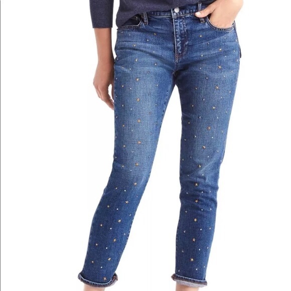 GAP Star Stud Best Girlfriend jean 30 - Picture 2 of 4